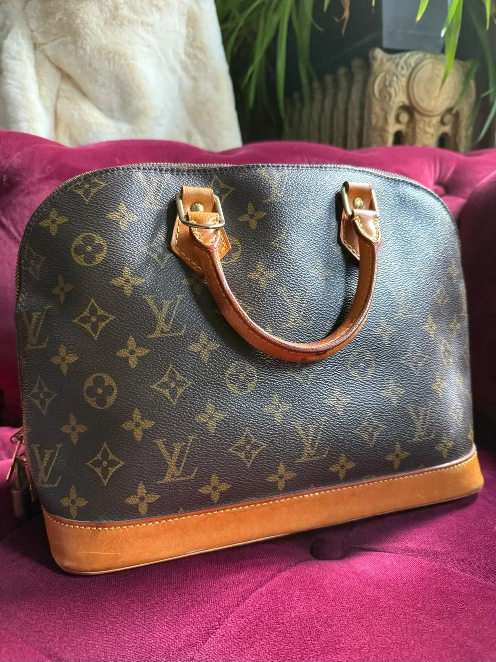 Vintage Louis Vuitton - Alma PM Tote Handbag - Monogram Brown 12x9.5x6.5
